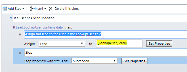 Workflow to assign lead