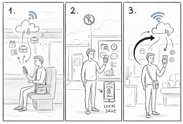 Offline Dynamics access