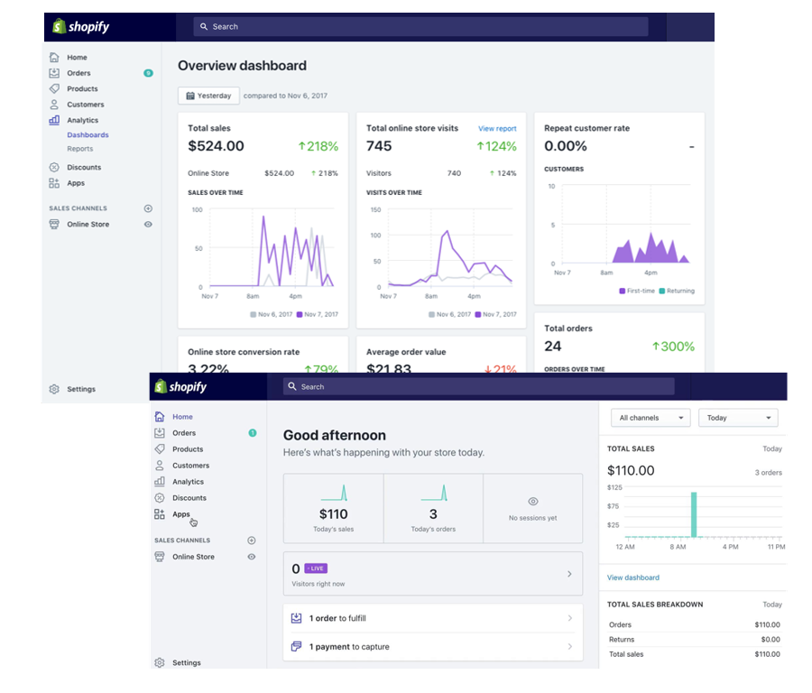 shopify screenshot