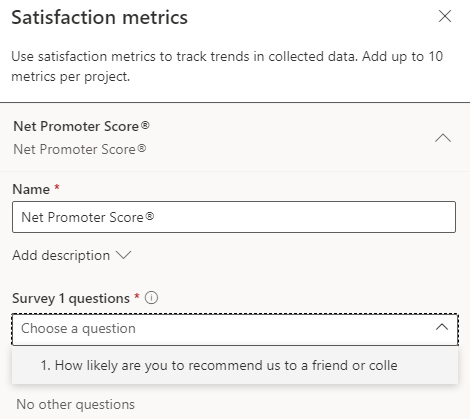 Select your NPS question here