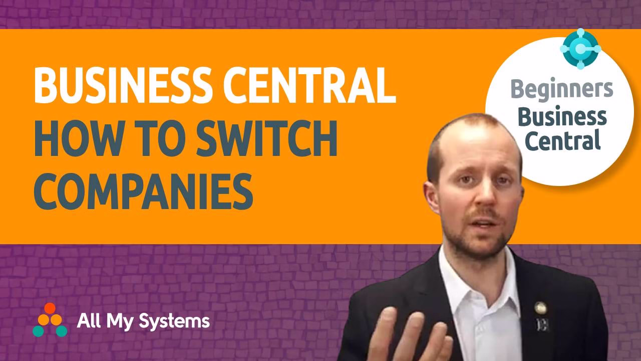 How to Switch Companies in Business Central