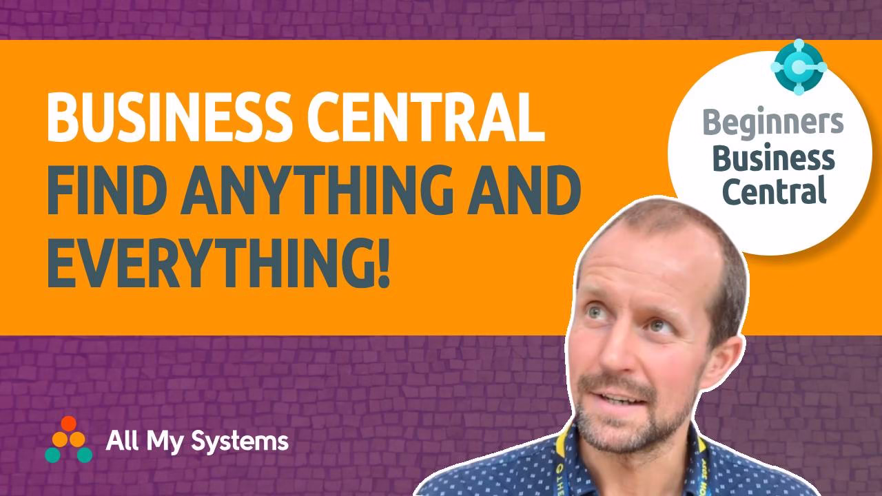 Find anything and everything! Business Central