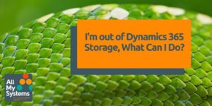 I just received Immediate action required: Out of File/Database/Log capacity, what do I do? First of all, don’t panic. You can continue to use your system as