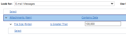emails with large attachments