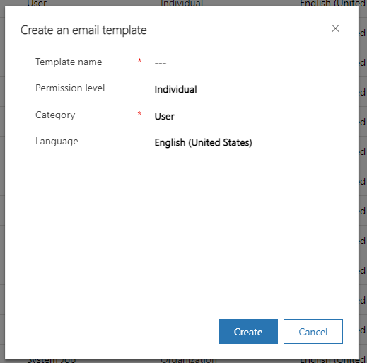 Create an email template