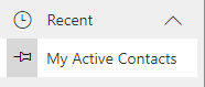 Recent Items Shortcut