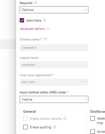 PowerApps Enable auditing