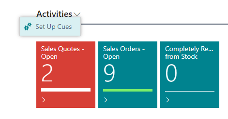 business central cues
