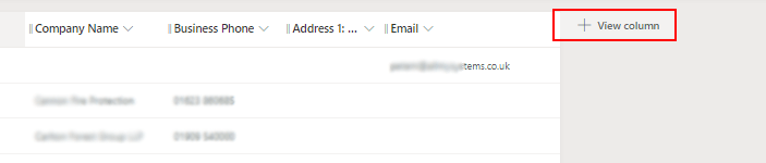 Add column to search view