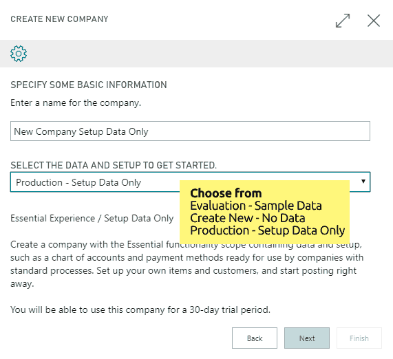 Create New Company 1