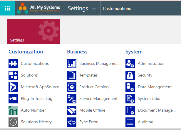 Security settings